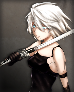 Kiri-Rxrai:  Fanart Of A2 For Nier:automata’s 1St Release Anniversary!