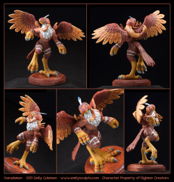 ecmajor:  emilysculpts:  Commission - GarudamonPlease note, this piece was a custom-made commission.  It is not for sale nor will it be duplicated.  Additionally, I am not taking any new orders for sculptures based on licensed characters. Thank you for