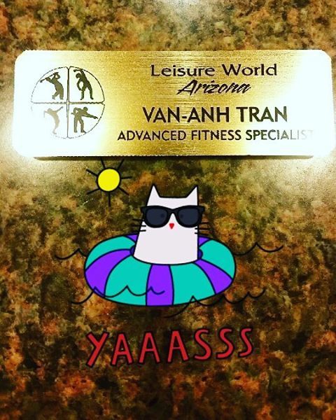 I finally got my new name tag XD #moving up #notofficialuntilitsonmynametag #lifeisgood (at Leisure 