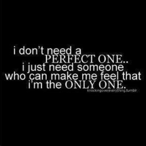 Don’t we all :) #onlyone #love