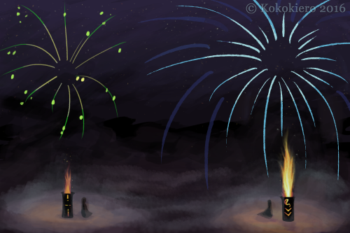 Some thing I doodled after watching fireworks.