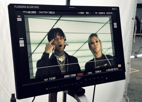 [171110] Jhené Aiko &amp; Swae Lee Onset For Sativa M/V Shoot Today.