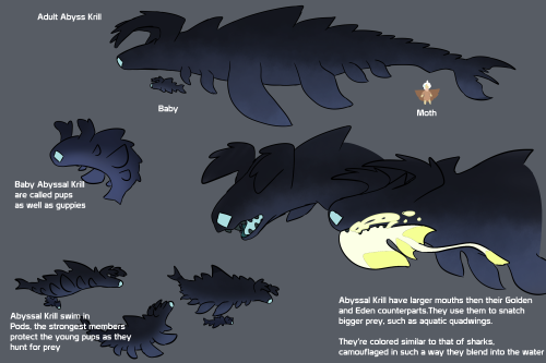 What If The Krill Were Morediverse? This Was A Fun Exercise On Designing Krill In The 3 Main Areas You