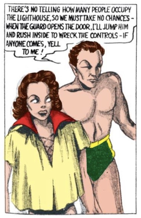 Namor and Dorma in Marvel Comics #1 from October of 1939. I love how long before they became lovebir
