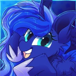 the-pony-allure:Luna Icon by HiccupsDoesArt