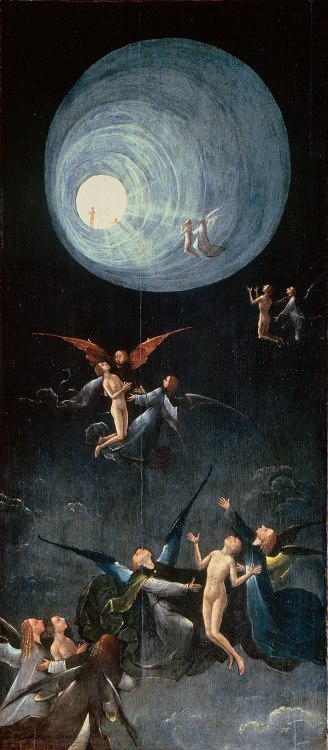 Hieronymus Bosch, Ascent of the Blessed (second panel in the Visions of the Hereafter polyptych), 15