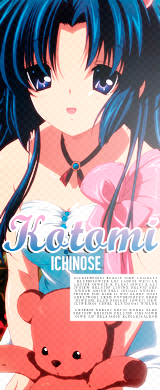 hanae-ichihara:    hanae-ichihara:  S P E C I A L    25    D A Y S     O F    R E Q U E S T    Day 14. Kotomi Ichinose || CLANNAD || Request by: myangelchanlove 