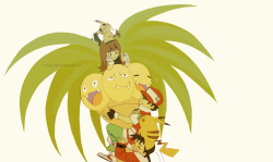 rawgummy:  i am in love with the new exeggutor! so i had to find a way to fill all that blank space and… then it all became a mistake :/ 