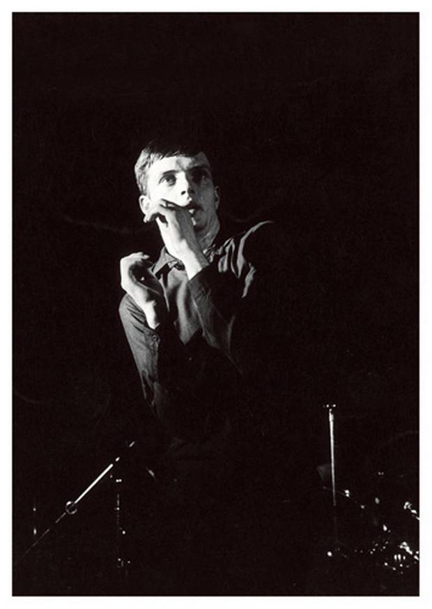  Ian Curtis of Joy Division at The Russell Club, Hulme, Manchester, 13 July, 1979,