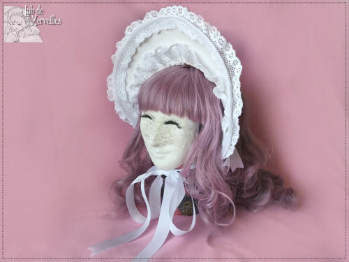 Classic Lolita Half Bonnet [offwhite]
