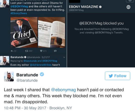 the-movemnt:  ‘Ebony’ magazine is under fire for not paying its freelancers More