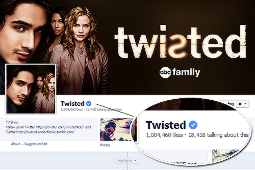 Twisted passed 1 million likes on Facebook! 