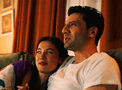 Pınar Deniz and Kaan Urgancıoğlu as CeylinErguvan Kaya andIlgaz Kaya.|Yargı, S01E32|