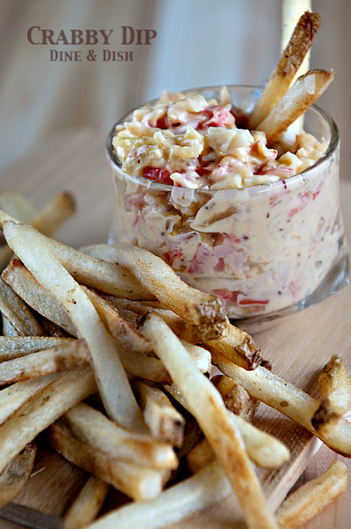 “Fries and Crabby Dip” by Dine & Dish