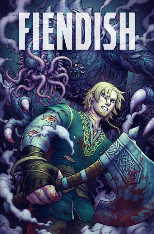 The final first cover for my fantasy monster comic, FIENDISH!Support and follow this comic on Patreo