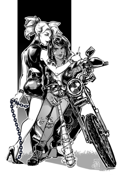 Sparklenaut:   Day 2 - Girl Gang Girlfriends Feat Pharmercy   Find My Wlw “Inktober