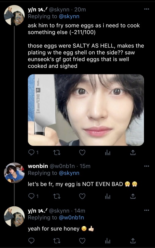 Rating Things My Bf Did | Wonbin