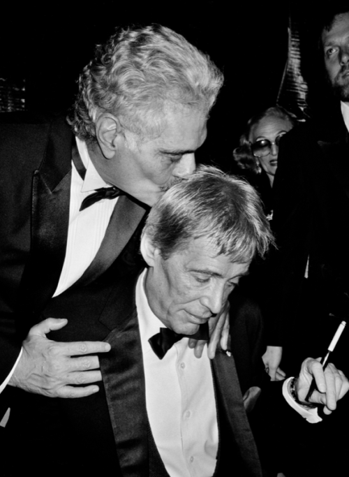 myfavoritepeterotoole: Peter O’Toole and Omar Sharif opening night for the restored version of their