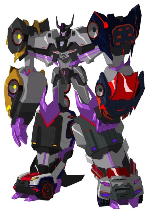 Transformers: Robots In Disguise Menasor And Ultra Bee.