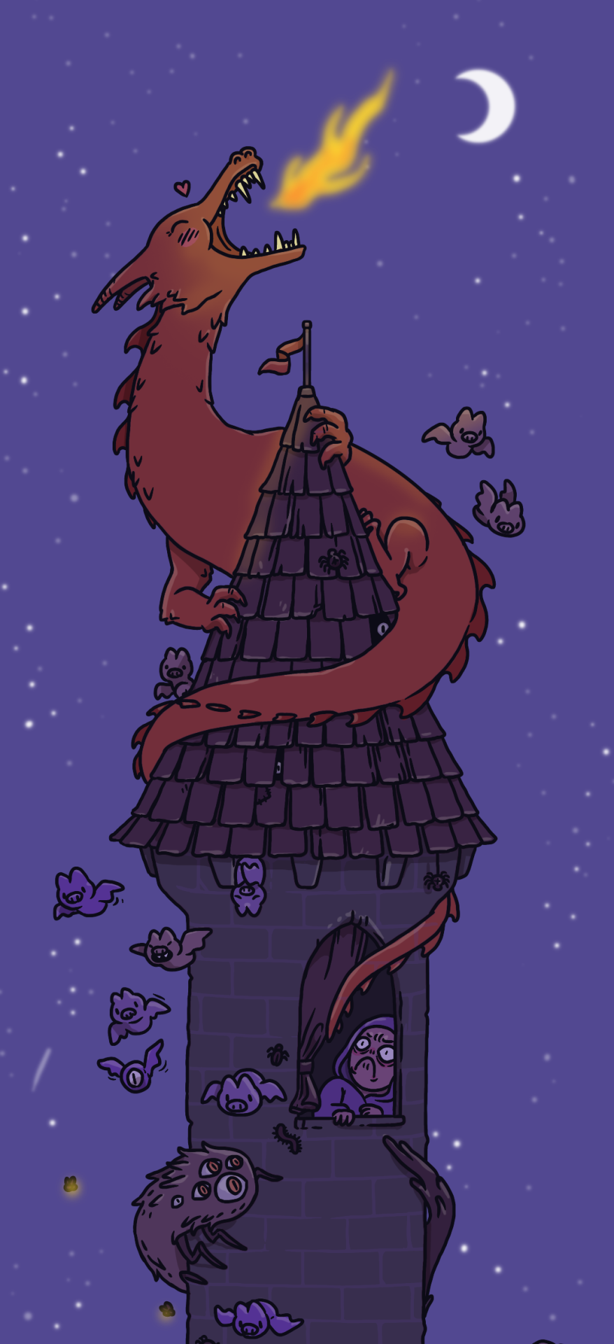 Just In Time For A Spooky Drawing I Work On This Project Over On Twitch If You Wanna Make Suggestions
