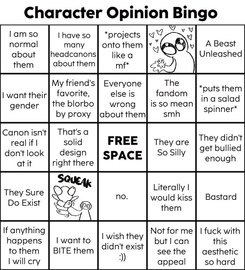 Well, You Know The Drill. Send Me A Character And I'll Give You My Thoughts On It :3