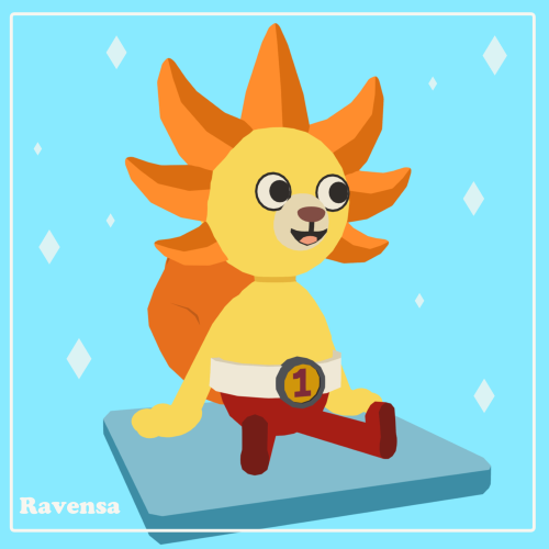 ravensa:I’m not immune to Sunny-kun…. (Check out the 3d model yourself over HERE on my Sketchfab!)