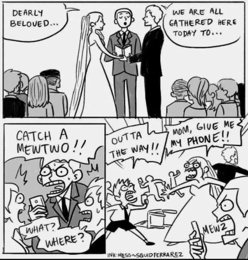 9pieceboom:we-love-gaming:Gotta catch ‘em all!This actually happened at my wedding.