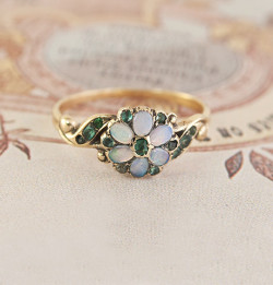 ringporn:  Victorian Opal and Emerald Daisy