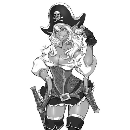 Pirate Girl #pirate #girl #pirata #manga #draw #drawing #art #arte #dibujo #dibujar