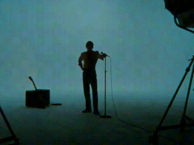 To This Blue Lawn Alex Turner In Arctic Monkeys Body Paint to-this-blue-lawn-alex-turner-in-arctic-monkeys-body-paint