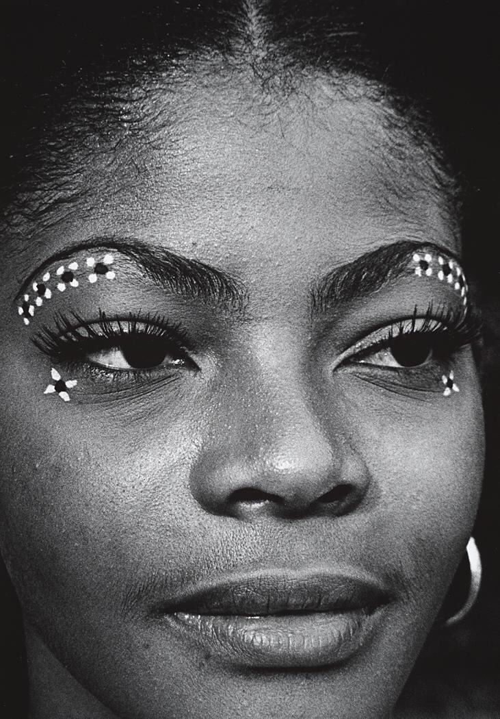 zzzze:  JOHN GUTMANN (1905 - 1998)Fancy Eyes (West Virginian Showgirl), London, 1970Gelatin