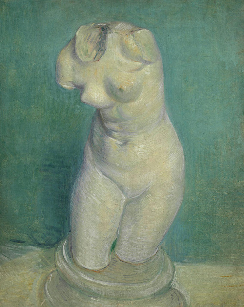 eerin-deactivated-deactivated20:Plaster cast of a woman’s torso, both painted by Vincent van Gogh.