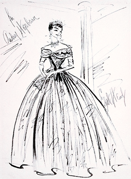 chloezhao:Edith Head’s original sketches vs. final designs for Audrey Hepburn— in Roman Holiday (195