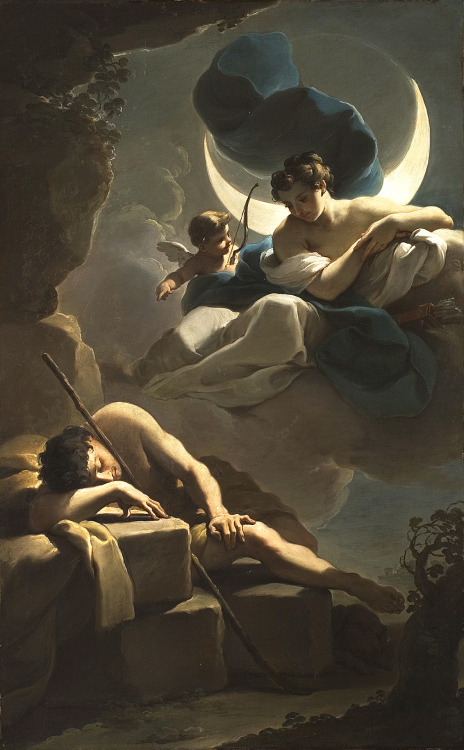 &ldquo;Selene And Endymion&rdquo; by Ubaldo Gandolfi (1728 - 1781), Italy