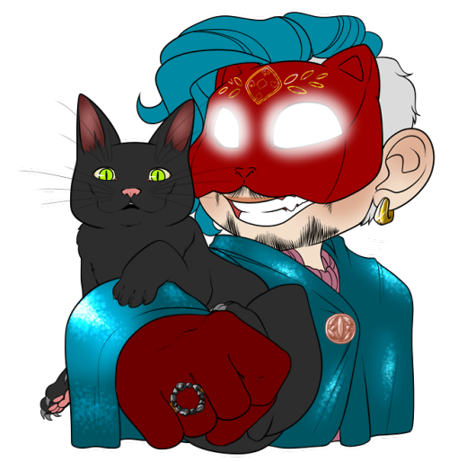 angie-artness:fbf-art:Egos and their corresponding pet companions. JJ = Red Breasted RobinAnti = Cob