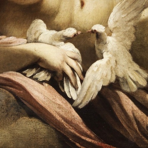 therepublicofletters:Details of Venus and Cupid by Sebastiano Ricci, ca. 1700