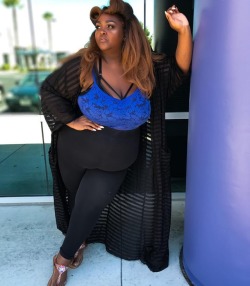 saucyewestplusmodel:  When they question if girls with bellies are sexy… I just stand there like 💁🏾 • #fatandfree #thisiswhat400lbslookslike #yourfavoritefatgirl #plusmodel #plussize