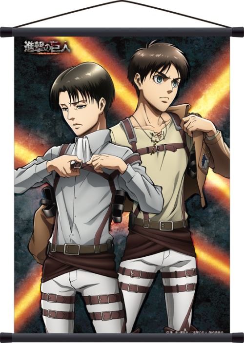 snkmerchandise:  News: Charaby Merchandise Series (2017) Original Release Date: Early April 2017Retail Price: Various (See below) A new clear file from Charapri/Vertical features the season 2 Levi and Eren image previously seen as the cover of Charaby