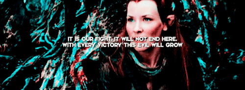 wandamaixmoff:  tolkien ladies + one quote
