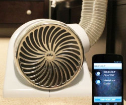awesomeshityoucanbuy:  Smartphone Controlled Bed FanWith the smartphone controlled bed fan in your room, you’ll sleep in total comfort even the coldest or muggiest of nights. When the weather isn’t cooperating, the bed fan swoops in to save the day