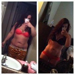 beforeandafterweightloss:   keto-kitten submitted: A lot of skin showing.. I know and I’m sorry about that. But.. I walked by the mirror and had to do a double take of my body, seriously can’t believe I look like this. I still look in the mirror