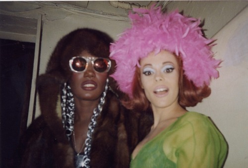 petersonreviews:Grace Jones and Lady Miss Kier in New York City, 1991