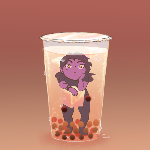 Theo and Foivos trapped in Boba.Get your own characters here: https://ko-fi.com/sksiebert