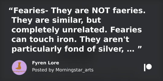 Fyren Lore | Morningstar_arts on Patreon