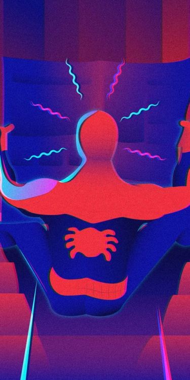 Spider-man into spider-verse, city-map, artwork, movie, 1080x2160 wallpaper @wallpapersmug : http://