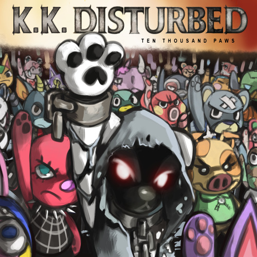 people on twitter were redrawing album art into K.K. Slider art and I HAD to make one too.so I redre