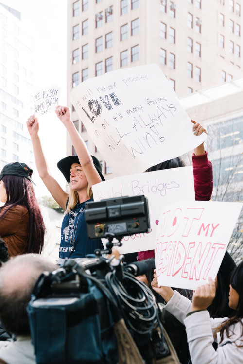 From the protest I participated in today in Union Square. Love will always trump hate.©Katelyn Perry