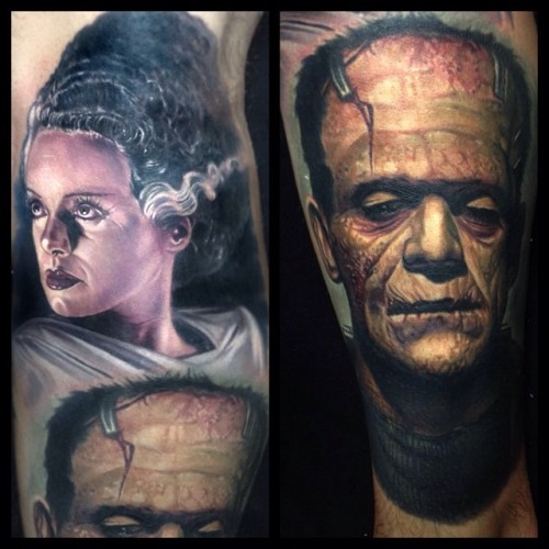 horroroftruant:Insane Horror Movie Themed Tattoo Art by Paul AckerPaul Acker has been tattooing 