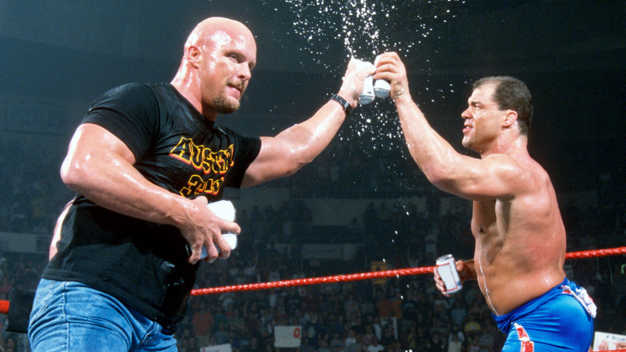 fishbulbsuplex:  Stone Cold Steve Austin and Kurt Angle