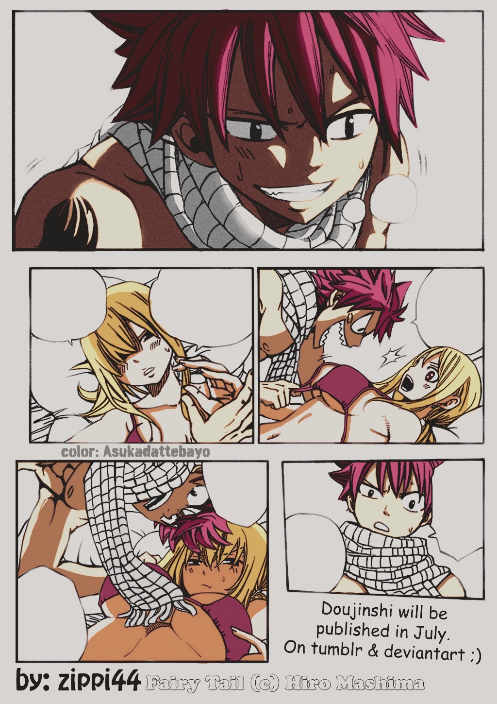 asukadattebayo:  Nalu Douji..another preview by zippi44Tumblr Zippi: zippi44 Nalu